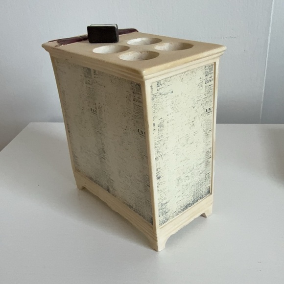 Vogue Paris SOAP DISH TRAY & TOOTHBRUSH HOLDER Hand Painted - Picture 4 of 11